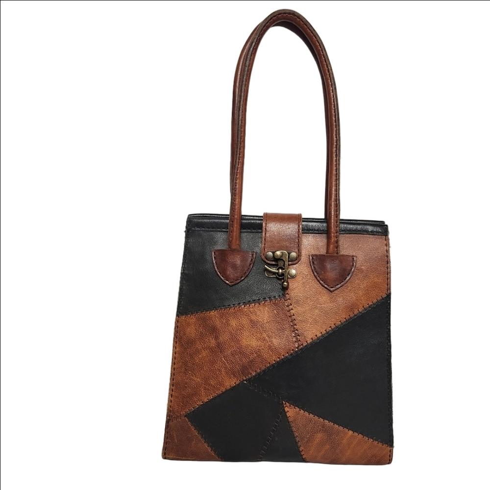 Vintage Patchwork Leather Purse
